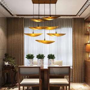 Zeal Lighting Luces de forma de bambú de alta calidad Ventilador de mesa de bambú Luz solar de ratán de Bambú - Product Image 4