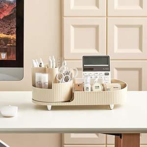 Organizzatore per Profumi Rotante a 360 Gradi Grande Capacità Porta Pennelli per Trucco Organizzatore Cosmetico da Scrivania di Alta Qualità - Product Image 4