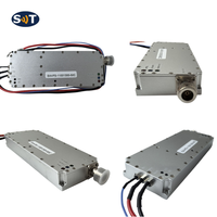 Module amplificateur de puissance RF 100W |   Bande passante large 1100-1300 MHz |   Gain de 50 dB |   pour la communication et l'amplification des signaux