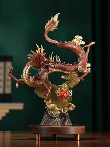 Lô hàng trong một mảnh Miễn phí thiết kế kim loại mô hình phong thủy văn phòng mở Quà 12 Zodiac Trung Quốc Đồng Rồng - Product Image 5