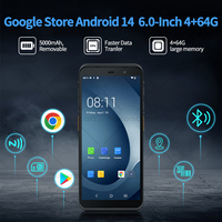 Terminal portable Google Rugged PDA 8 cœurs, écran tactile 6 pouces, Android 14, lecteur de codes 1D/2D, batterie 5000 mAh avec Wi-Fi et NFC pour l'expédition