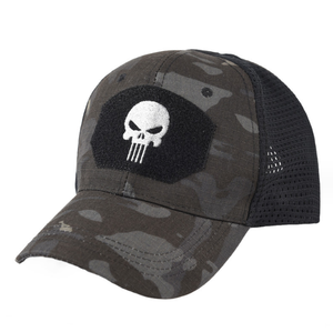 Gorra de béisbol de malla de 5 paneles personalizada BH04, gorra trucker de algodón con cierre a presión, logotipo bordado, fabricante OEM, accesorio para botas de senderismo al por mayor - Product Image 1