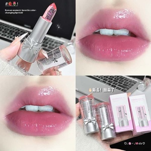 Baume à lèvres Cappuvini Sweet Cool Bowknot changeant de couleur en fonction de la température, <span class=keywords><strong>rouge</strong></span> à lèvres pour femmes, maquillage pour étudiants, blanchissant - Product Image 3