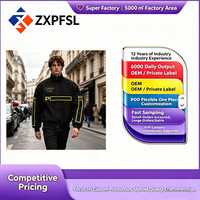 Veste de moto épaisse personnalisée F1 Racing, zippée, polyester/coton, imperméable, réversible, brodée, vintage, hiver, 5XL