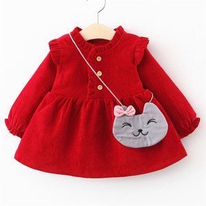 Vestidos de Bebé de Algodón Rosa de Lujo al por Mayor para Niñas con Mangas, los Productos Chinos Más Vendidos - Product Image 1