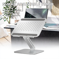 Support d'ordinateur portable rotatif réglable en alliage d'aluminium, rehausseur de bureau pour ordinateur