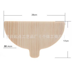 Pala para pizza de madera, bandeja semicircular para pizza, tabla para pizza de madera maciza, bandeja de madera universal - Product Image 2