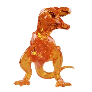 50pcs DIY 3d t-rex crystal puzzle dinosaur building block for sale
