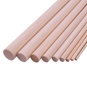 Dowel Rods Factory Direct Finished Wooden Dowel Rods Birch Wood Round Stick Wood Round Dowel Sticks