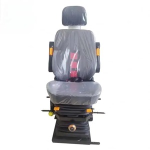 Universal Excavator Driver Cab Seat-High Quality PVC Black Color Fits All Excavator Models - Product Image 3