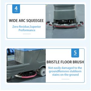 Autolaveuse autoportée robuste avec <span class=keywords><strong>largeur</strong></span> de nettoyage de 850 mm, tête de brosse renforcée et cadre épaissi - Product Image 4