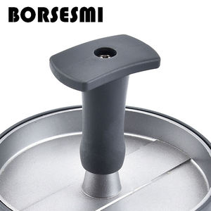 แม่พิมพ์กดเค้กแบบกลมเคลือบกันติดอุปกรณ์ในครัวแม่พิมพ์แฮมเบอร์เกอร์เนื้อวัว - Product Image 4