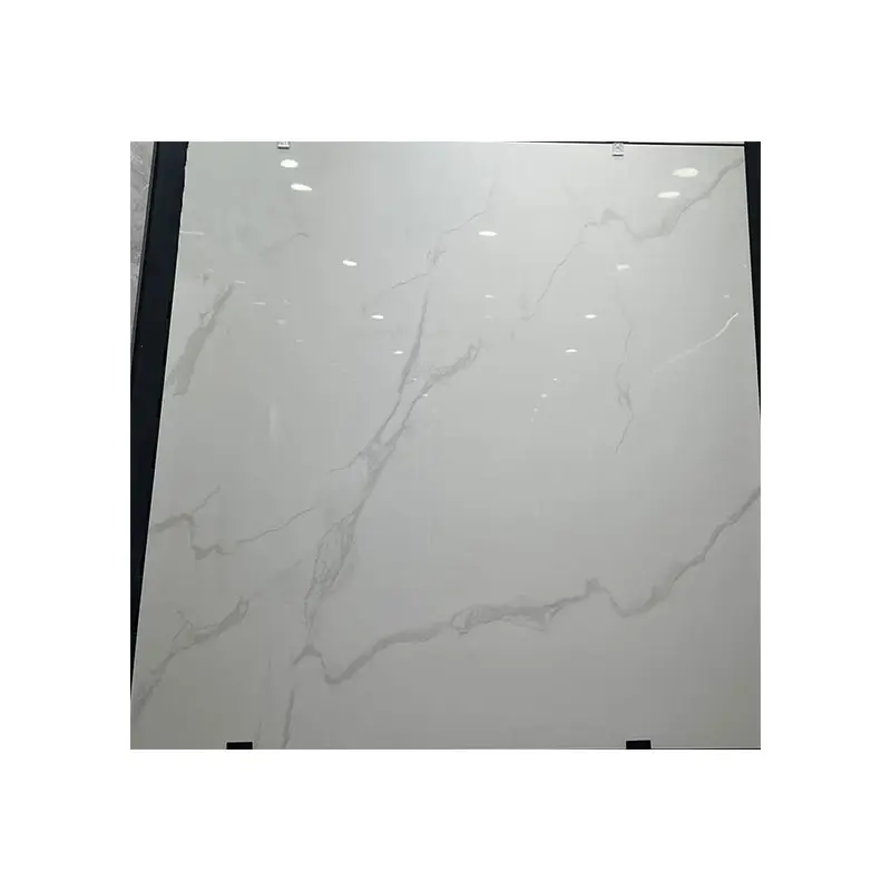 Offre Spéciale 60x60 Porcelanto Carreau de céramique brillant pour sol Carreaux de porcelaine de marbre blanc standard