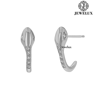 Best Quality VVS Diamond <b>Stud</b> Earrings 925 Sterling <b>Silver</b> Rhodium Plated IGI Certified for Women's Parties Gifts India Jewelux - Product Image 1