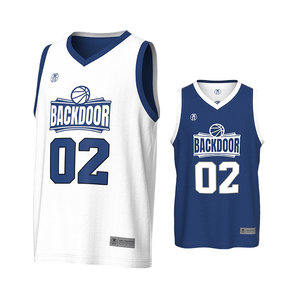 Ropa cosida Reversible de baloncesto personalizada, diseño de dos pisos, sublimación, camiseta de baloncesto deportiva de estilo americano - Product Image 2