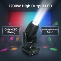 Projecteur LED professionnel étanche IP66 1200W pour extérieur, avec 2 roues de gobos et prisme à 6 facettes, idéal pour les spectacles sur scène