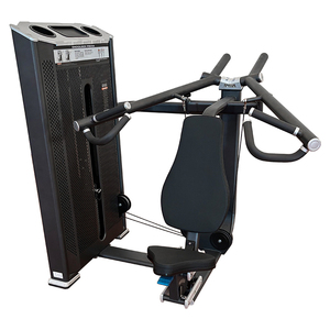 Máquina de gimnasio comercial de uso profesional con carga de placas, de alta resistencia, para press de hombros sentado L8006A, entrenamiento de hombros tipo sentado - Product Image 3