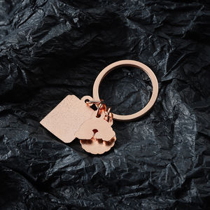 Llavero personalizado con forma <span class=keywords><strong>de</strong></span> arcoíris para chica, minilibro <span class=keywords><strong>de</strong></span> flores, amantes <span class=keywords><strong>de</strong></span> oro <span class=keywords><strong>rosa</strong></span>, lindos dijes - Product Image 6