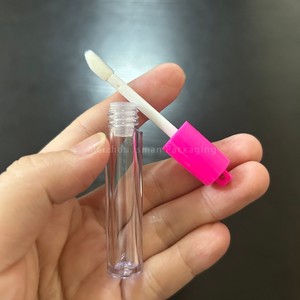 ISMAN Stock - Mini Botellas Redondas de Brillo Labial de 1.5 ml, Color Rosa, para Muestras, Envase Cosmético Pequeño con Aplicador y Orificio - Product Image 5