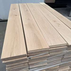 Plancher en bois franc de chêne blanc de qualité <span class=keywords><strong>CD</strong></span> à lattes larges, brossé, multicouche, en bois d'ingénierie - Product Image 5
