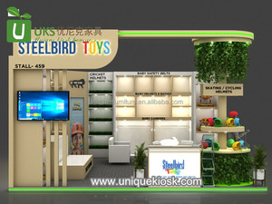 Kiosco de Juguetes de <span class=keywords><strong>Madera</strong></span> para Niños, Diseño de Exhibición de Juguetes, Soporte de Exhibición de Autos de Juguete, Venta Especial, Stand de Juguetes para Niños en Ferias Comerciales con Gabinete de Pared - Product Image 4