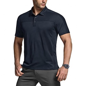 Camiseta Polo de golf de algodón 100% transpirable de secado rápido con estampado de transferencia de calor de alta calidad para hombre - Product Image 1