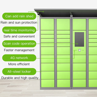 Casier intelligent électronique extérieur 24h/24 avec auvent pour bâtiments résidentiels et bureaux Casier à colis intelligent avec serrure électronique