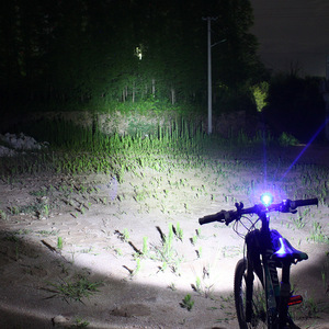 ไฟจักรยาน P70 LED แบบชาร์จไฟได้ ความสว่างสูง 7.4V แสงสีเหลืองขาว สำหรับขี่กลางคืน - Product Image 2