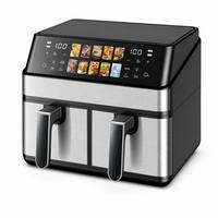 En gros, Friteuse à air électronique LED, modèle à panier unique, pour frites croustillantes, four à air chaud, ensemble complet de cuisson, approvisionnement mondial