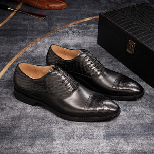 Latest Goodyear Welted Full Grain Leather Vintage Washed Rubber <b>Sole</b> Waterproof Casual English Oxford Men's Autumn <b>Shoes</b> - Product Image 2