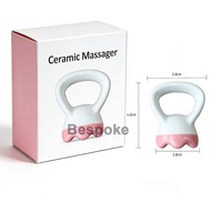 Anneau vibrant personnalisé avec logo, outils de massage Gua Sha, masseur en céramique naturelle de qualité supérieure, multi-usages pour le visage, le corps, les cheveux, le cuir chevelier, cadeau de vacances
