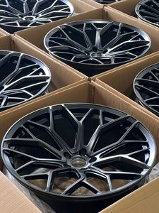 Jantes en alliage d'aluminium forgé OEM 20-21 pouces, concaves profondes, 5x112/5x114.3/5x120, noir mat, haute performance - Product Image 6