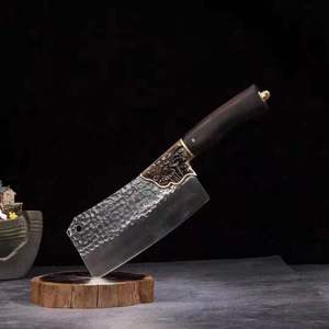 Longquan Area fatto a mano piccolo loto coltello da cucina tradizionale cinese in acciaio inossidabile per tagliare la lama fai da te di grado OEM personalizzazione - Product Image 5