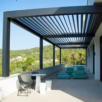 자동적인 안뜰 전망대 옥외 아치 Pergola 오프닝 Louvered 지붕 Bioclimatic 알루미늄 공장 공급 현대 7-10 년