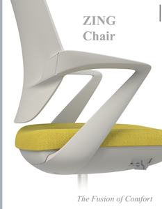 Chaise de conférence moderne en plastique ergonomique, sans accoudoirs, pivotante, réglable et luxueuse, fabriquée à Taïwan - Product Image 4