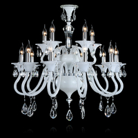 Decoración interior Sala de estar Techo de cristal Lámpara colgante Comedor Dormitorio Candelabro de cristal