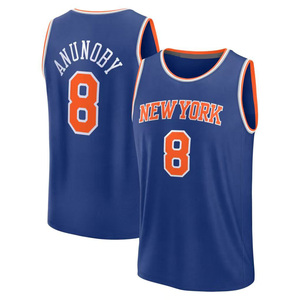 Jersey de Nueva <span class=keywords><strong>York</strong></span> 8 # Anunoby 11 # Brunson 7 # Anthony 5 # Alvarado 34 # Oakly 3 #   Hart 32 # Camiseta de baloncesto americana cosida de Towns Stitched - Product Image 3