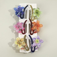 Offre Spéciale – Lot de 6 Pinces à Cheveux en Forme de Fleur de Frangipanier, Accessoires en Plastique pour Cheveux, Vente en Gros pour Femmes