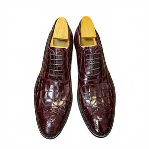 Chaussures Oxford en cuir véritable faites à la main pour hommes, style italien, formelles, pour affaires, solides, été, chaussures en cuir pour hommes, chaussures en cuir - Product Image 1