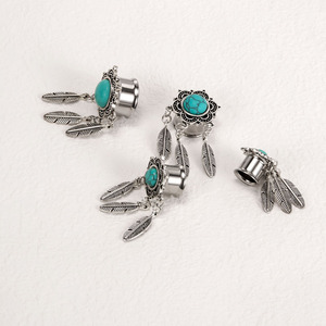 مصنع الفولاذ المقاوم للصدأ الأذن المتوسع تمتد الأذن مقاييس المقابس اللحم الأنفاق الأوزان ثقب مجوهرات للجسم - Product Image 3