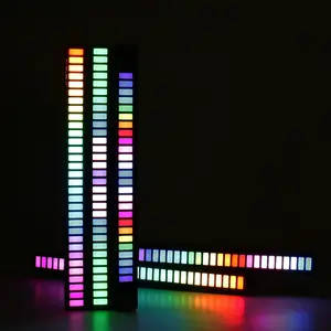 Для всех автомобилей/ПК Звуковая активация светильник светодио дный дисплей ритма Импульсный цветная сигнальная лампа 32-битный RGB аудио звук бар пикап окружающей среды DJ светильник