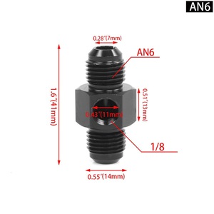 Adaptateur de tuyau de refroidisseur d'huile AN4 AN6 AN8 AN10 AN12, raccord mâle fileté - Product Image 3