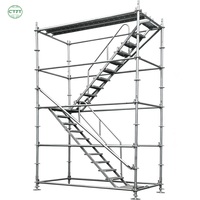 Échafaudage multidirectionnel moderne léger en alliage d'aluminium et d'acier, galvanisé à chaud, haute résistance