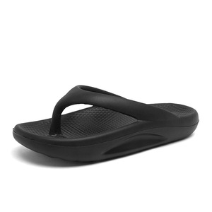 <span class=keywords><strong>Tongs</strong></span> de récupération pour femmes, sandales tanga confortables de soutien d'arc, avec semelle EVA épaisse, pour la plage et l'intérieur, pour hommes - Product Image 1