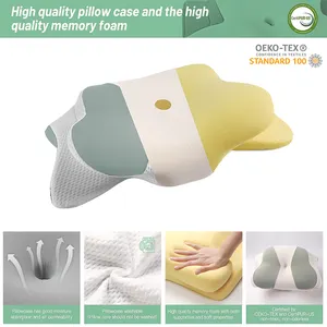 LIANDA P-100 New Shape OEM ODM Other Function Ergonomic Orthopedic Cervical Contour Bed Memory Foam Pillow