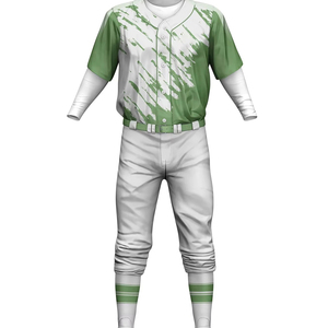 Baseball uniform Adult Style <b>Plain</b> Color Baseball uniform Sets Solid Color Printed Breathable Quick Dry 100% - Product Image 3