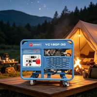 Générateur à essence à fréquence variable Yuchai 15KW 18KW, groupe électrogène silencieux à inverseur pour alimentation de secours