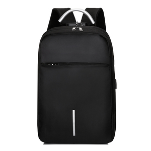 Sac à dos professionnel unisexe en tissu Oxford imperméable avec fermeture éclair, port de chargement USB intégré, motif géométrique antivol – Nouveauté usine, vente chaude - Product Image 2