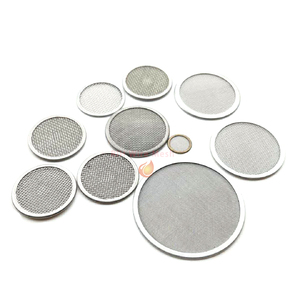 Disque filtrant à bords arrondis en acier inoxydable, maille 30/50/80, tissage uni, pour filtre à eau, utilisé pour retenir les débris, tamis filtrant - Product Image 1