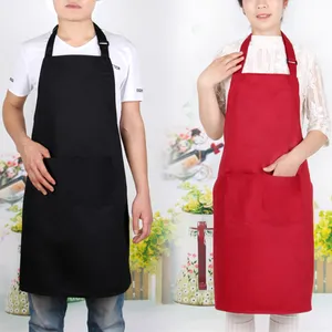 Tablier de cuisine réglable en coton polyester pour homme et femme Tablier de cuisine de chef bavoir de jardin